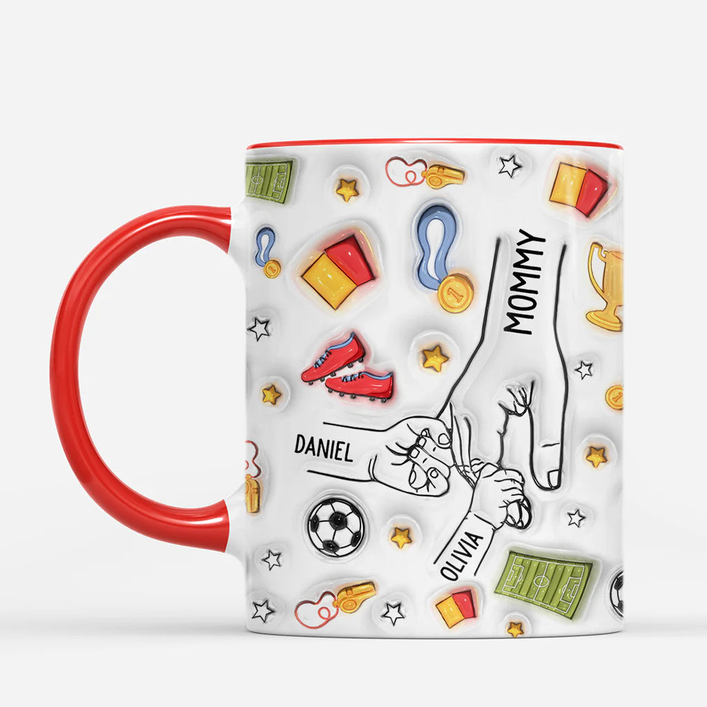 Custom Soccer Dad Mug personalization view for Mom
