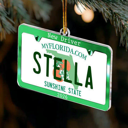 New Driver Custom State Car Plate Ornament, First Teenager Car Gift - Personalized Ornament 5345aa06-af00-4e93-b480-d7b06554ab00-new-driver-custom-state-car-plate-ornament-first-teenager-car-gift-personalized-ornament-3_7190e.png