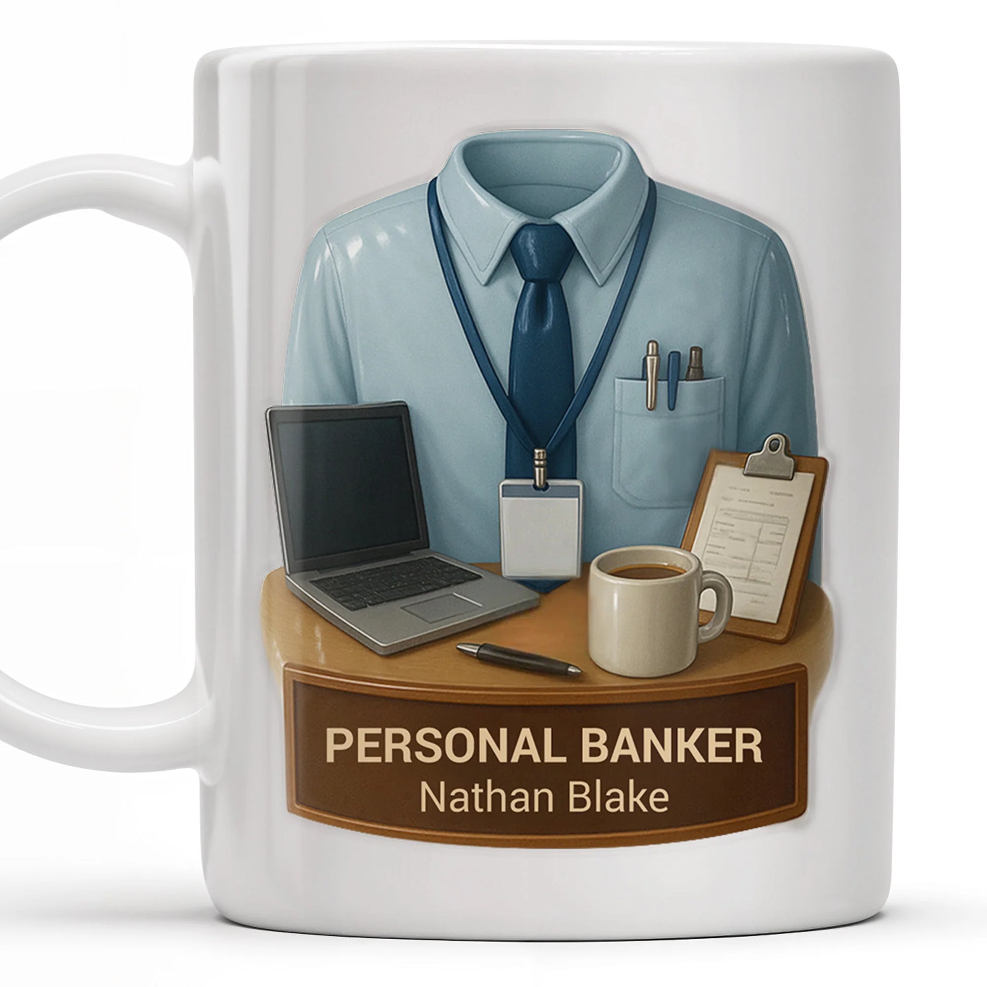 Custom Employee Appreciation Mug for Colleagues with personalized design details for meaningful gifting image 6
