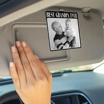 "Drive Safe Daddy I Love You" Personalized Acrylic Car Visor Clip - Keepsake for Dad