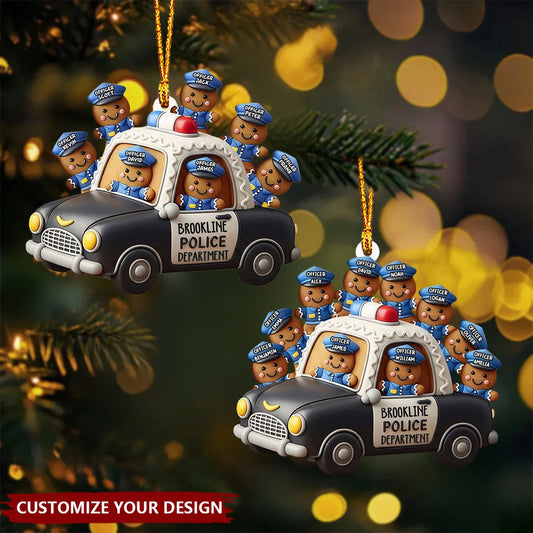 Our Department Personalized Police Officer Ornament - Custom Squad Christmas Gift