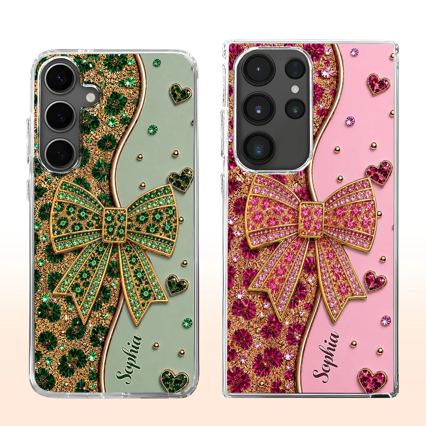 Phone Case material and size view - Custom Name Clear Phone Case