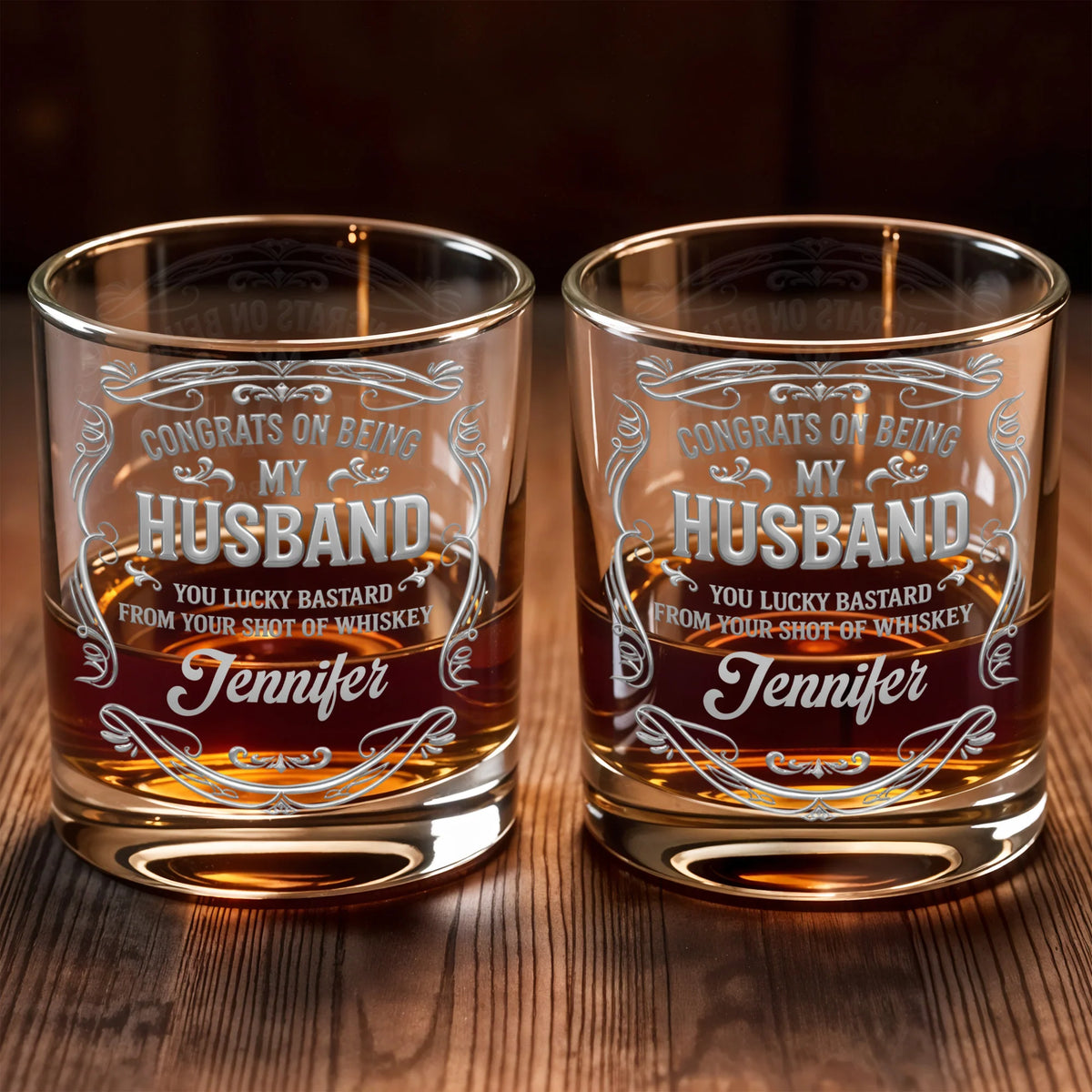 Congrats On Being My Husband, Ornamental Design