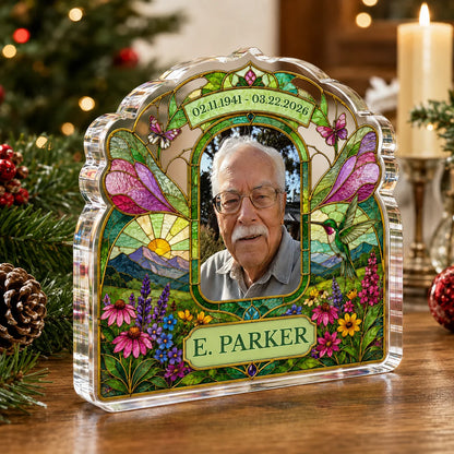 Beloved Ever Near Custom Shape Acrylic Plaque - Personalized Memorial Keepsake Gift for Family