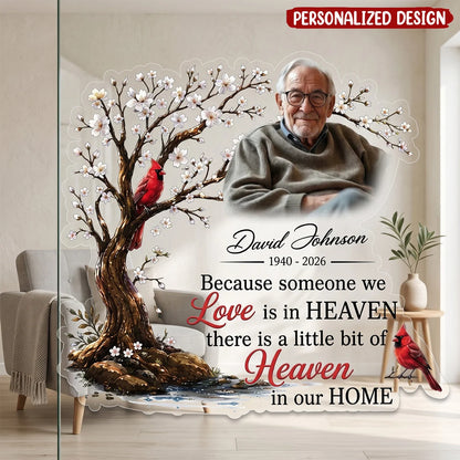 Because Someone We Love Is In Heaven - Personalized Memorial Decal for Car & Home Window