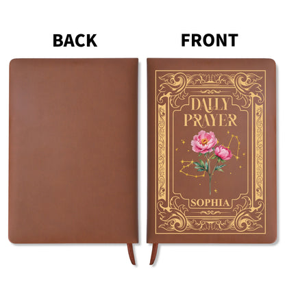 Daily Prayer Embossed With Flowers And Constellations