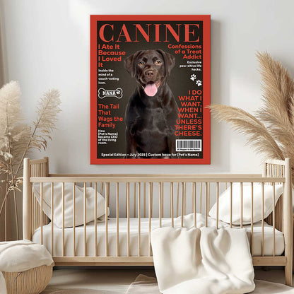 Custom Pet Photo Canvas / Poster - Personalized Wall Art for Pet Lovers