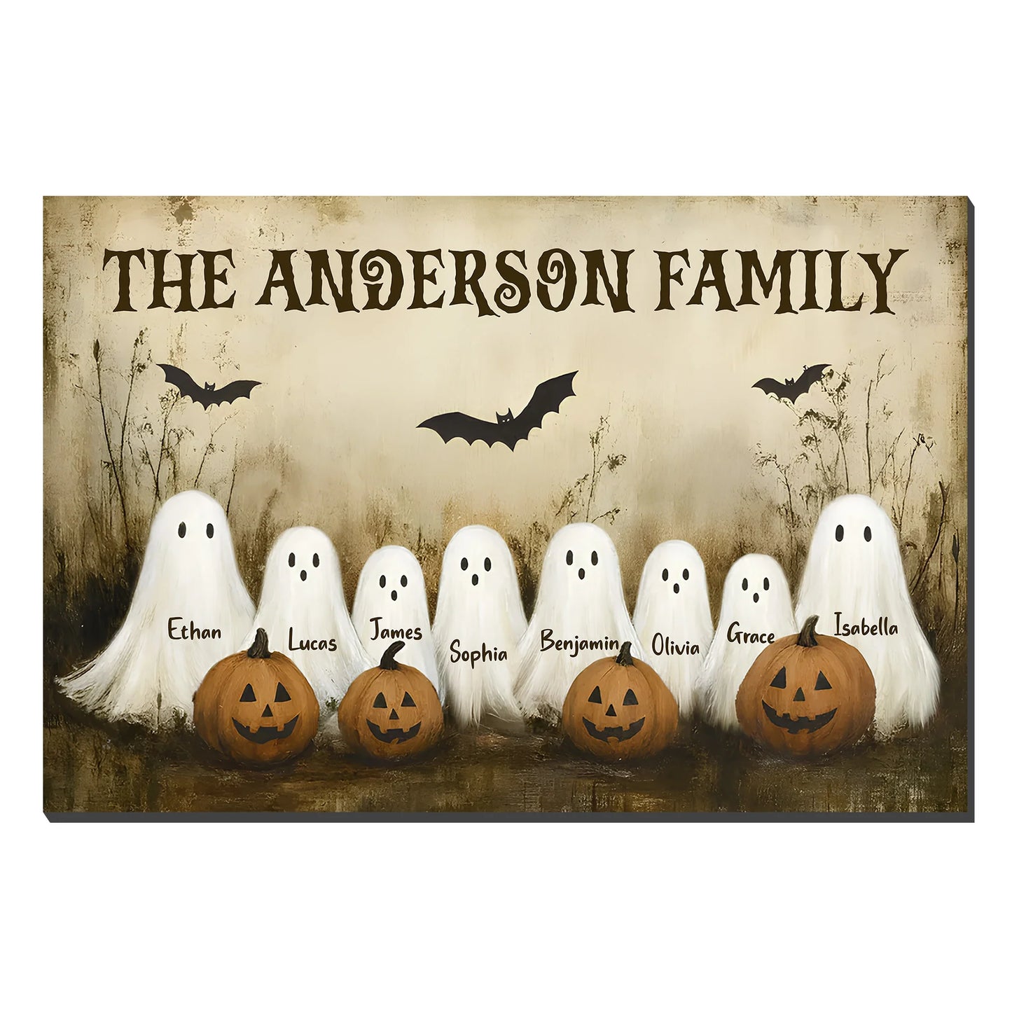 The Anderson Family Ghosts and Pumpkins