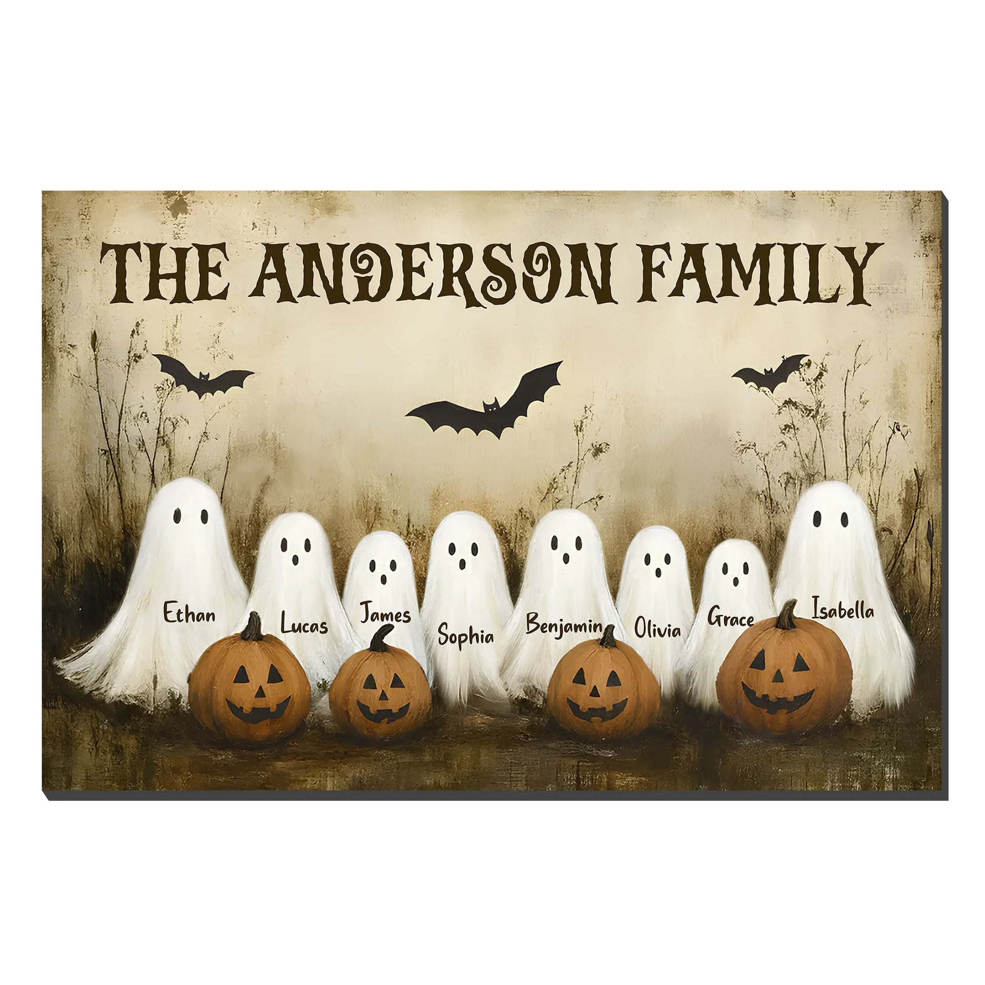The Anderson Family Ghosts and Pumpkins