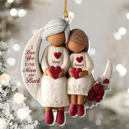 Personalized Grandma Ornament for Grandma with personalized design details for meaningful gifting image 6