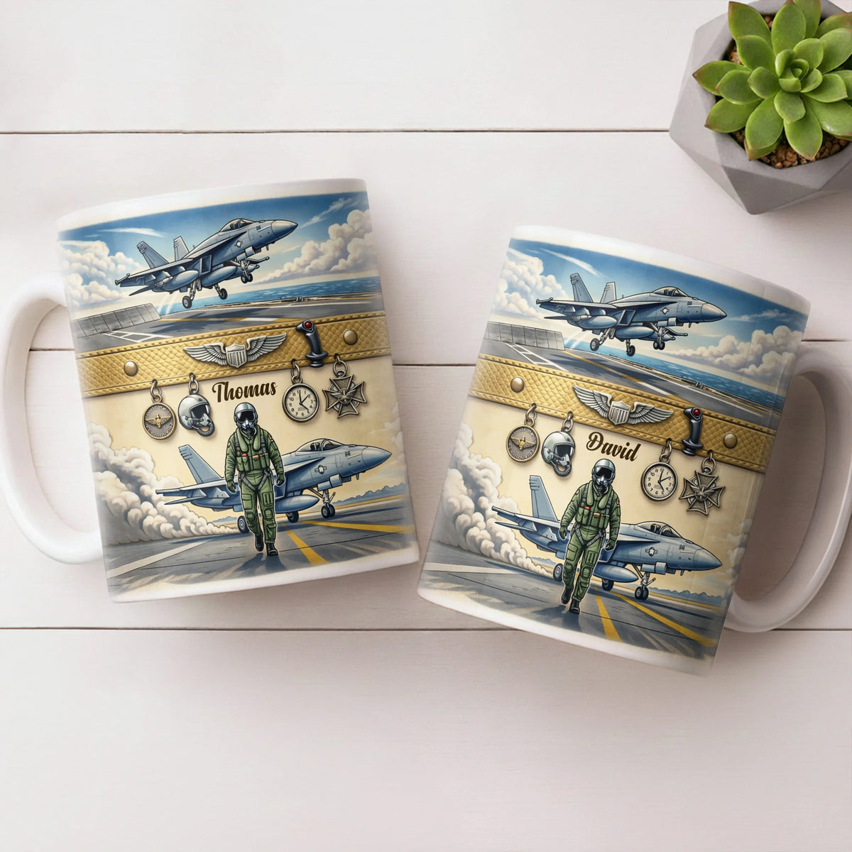 Customizable Military Pilot And Jets Theme