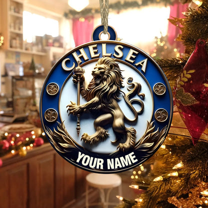 Custom Chelsea Fc Ornament personalization view for Dad