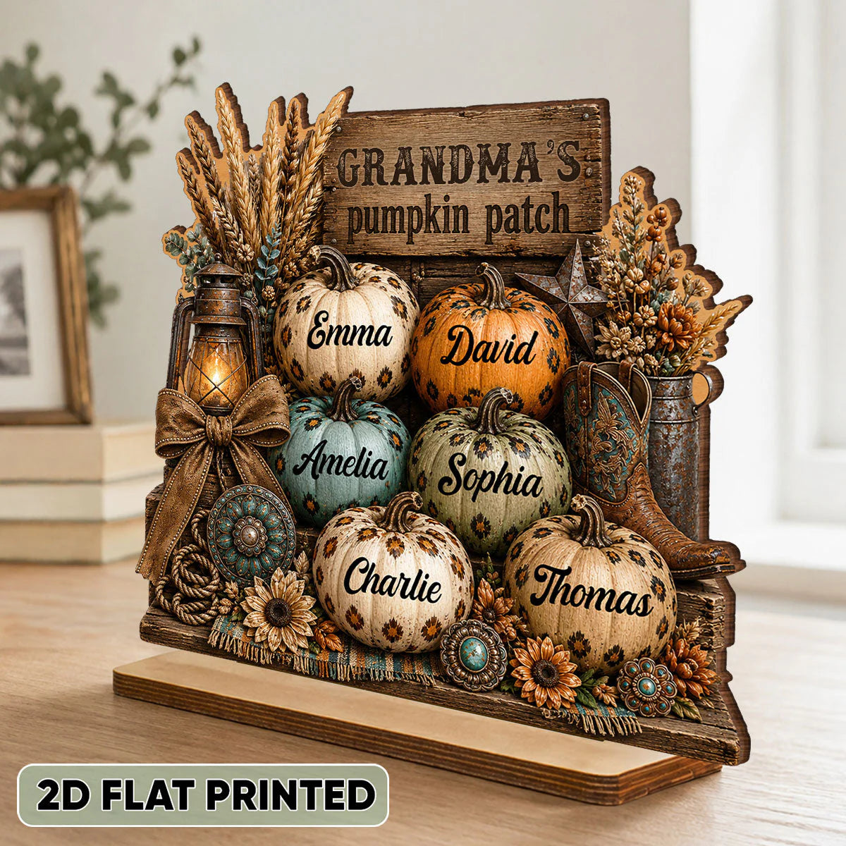 Custom Grandma Pumpkin Patch Sign personalization view for Grandma