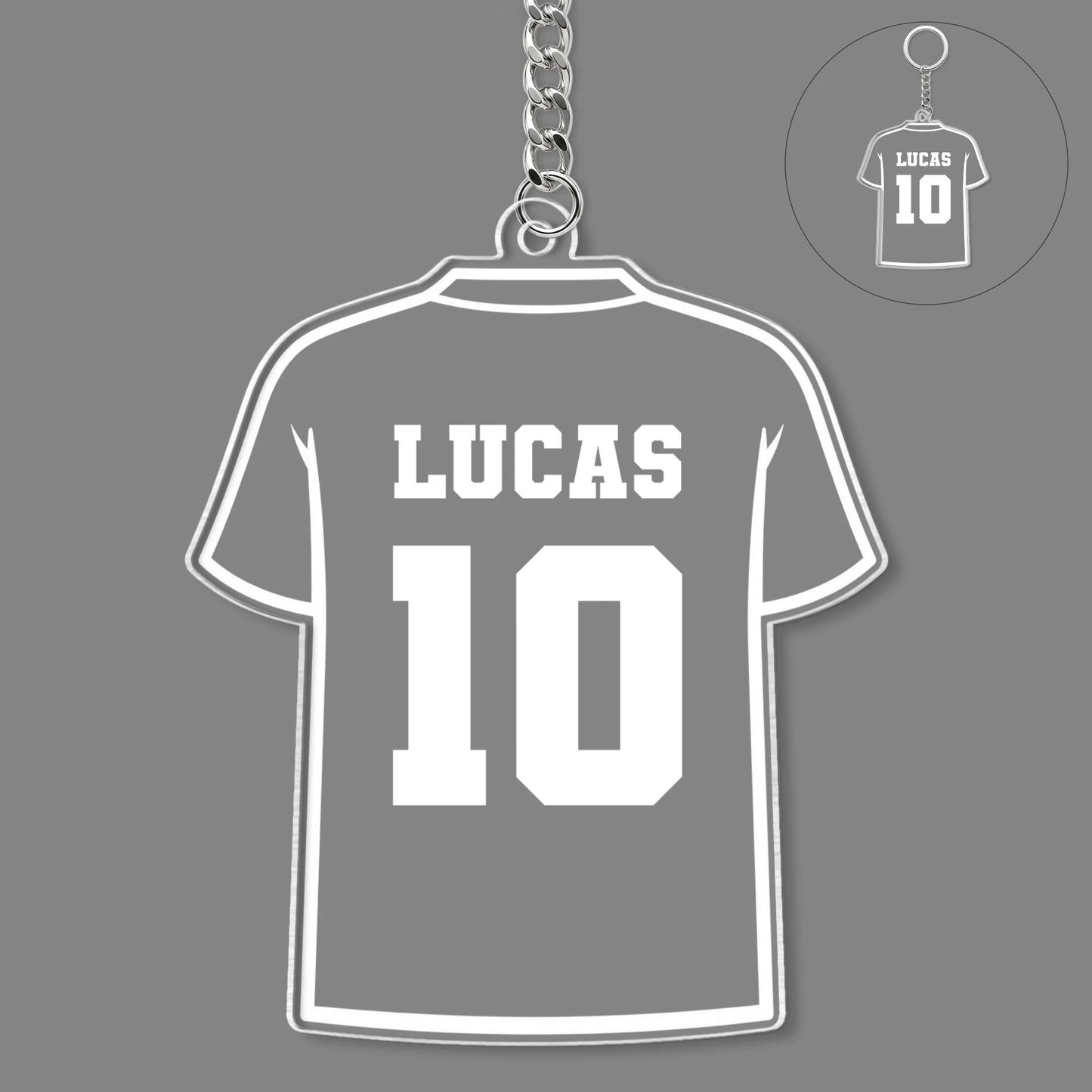 Custom Soccer Jersey Keychain for Mom with personalized design details for meaningful gifting