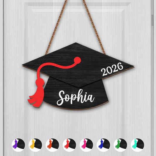 Personalized Graduation Cap Wood Sign for Daughter/Granddaughter