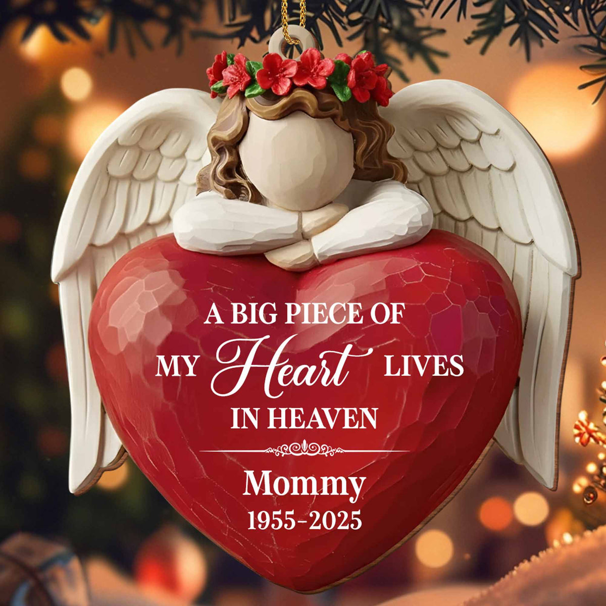 A Big Piece Of My Heart Lives In Heaven, Angel Heart Wings