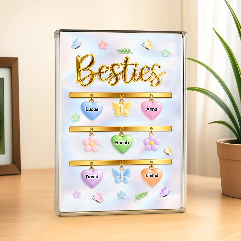 Personalized Acrylic Plaque for Mom - Custom Keepsake Gift for Grandma