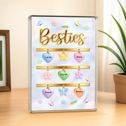 Personalized Acrylic Plaque for Mom - Custom Keepsake Gift for Grandma