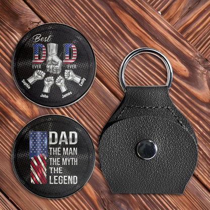 Custom Dad Fist Bump Pocket Hug for Dad with personalized design details for meaningful gifting image 8