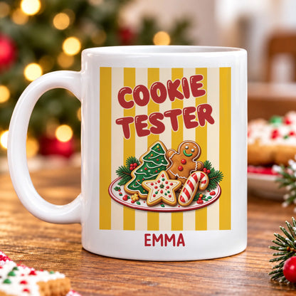 Funny Christmas Family Role Personalized Mug - Ceramic Coffee Cup for Holiday Gifts