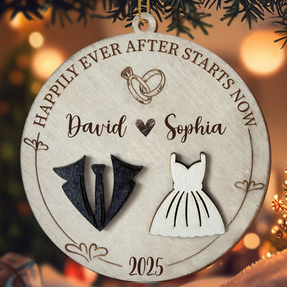 Personalized Wedding Ornament personalization view for Couples