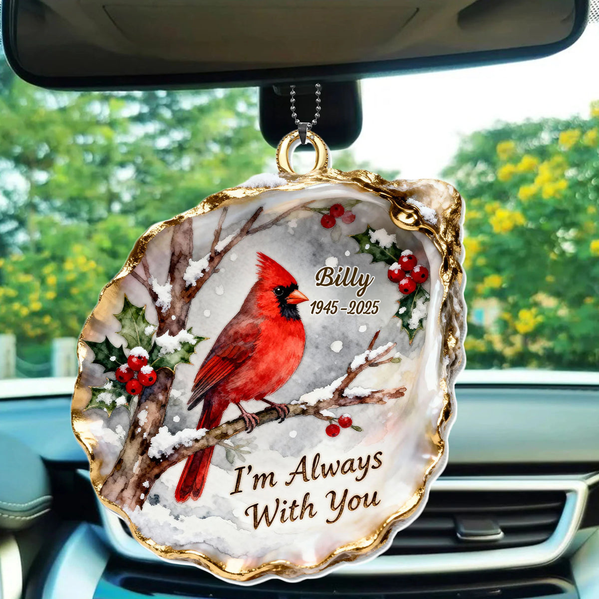 I'm Always With You, Cardinal and Berries Ornament