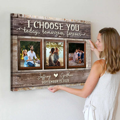 Custom Couple Photo Canvas personalization view for Couples