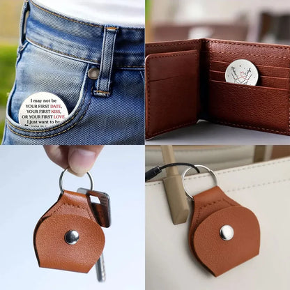 Keychain material and size view - Personalized Pocket Hug Token