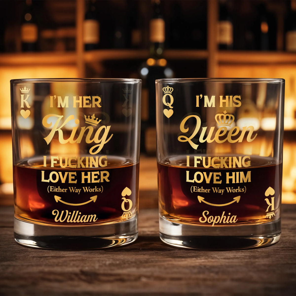 I'm Her King, I Effing Love Her, Crown And Heart