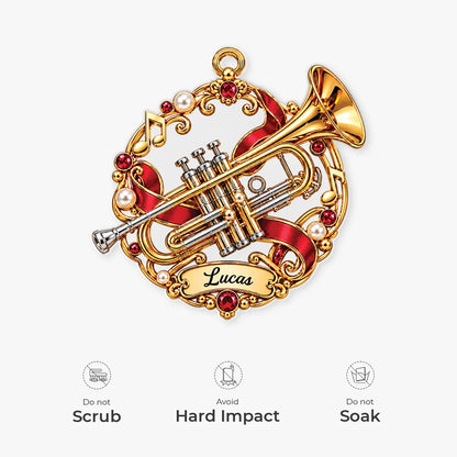 Personalized Musical Instrument Ornament - Custom Keepsake Christmas Gift for Band & Music Lovers