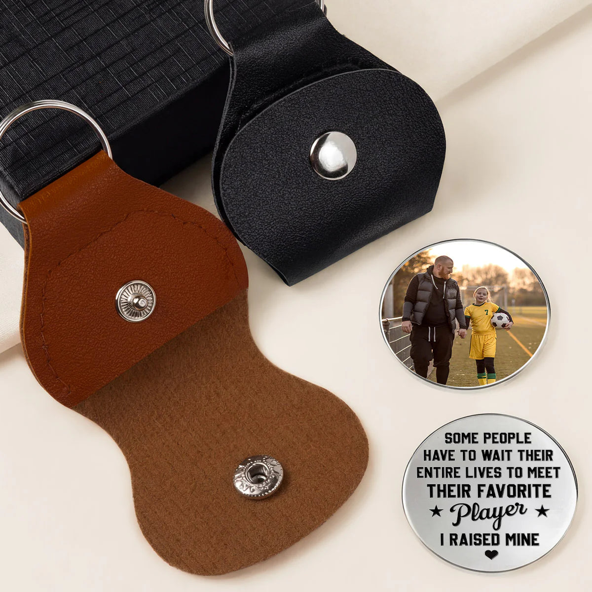 Personalized Soccer Mom Keychain personalization view for Mom