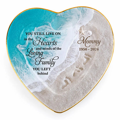 Personalized Memorial Ceramic Dish for Family with personalized design details for meaningful gifting image 6