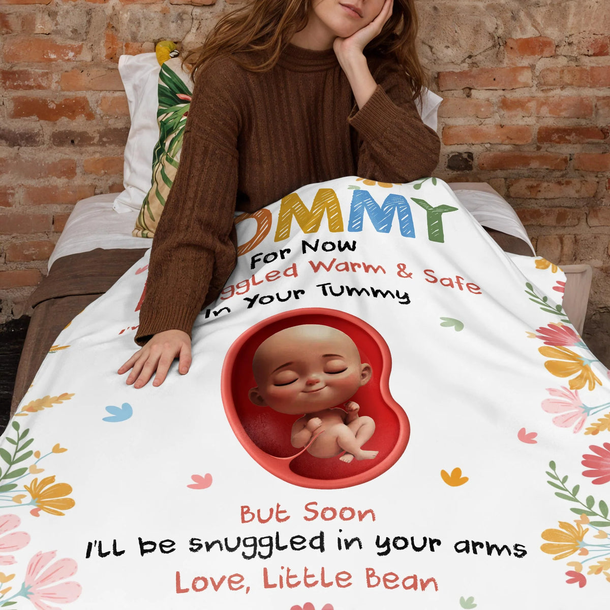 Snuggled Warm And Safe, Love Little Bean