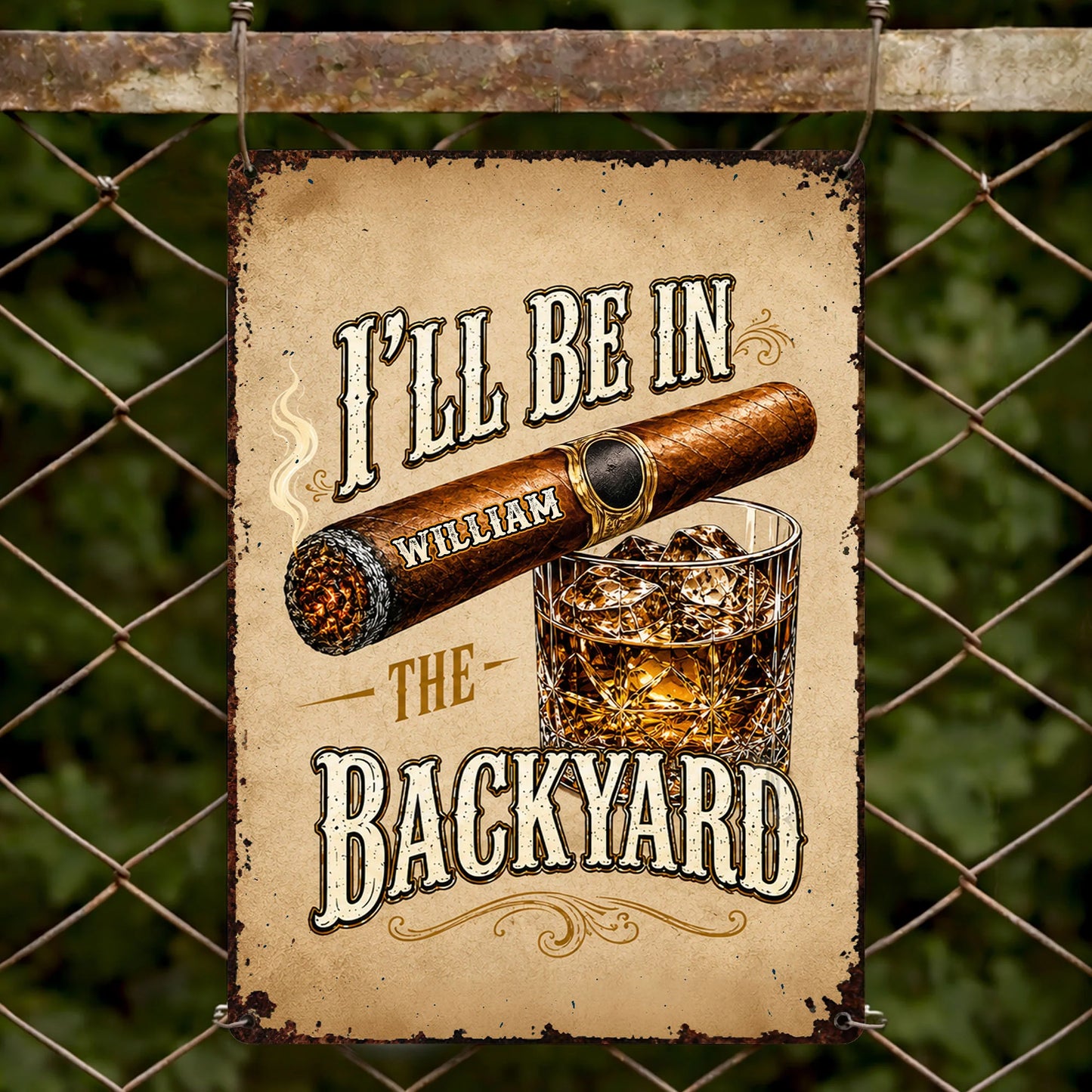 Metal Sign gift-ready design for Dad