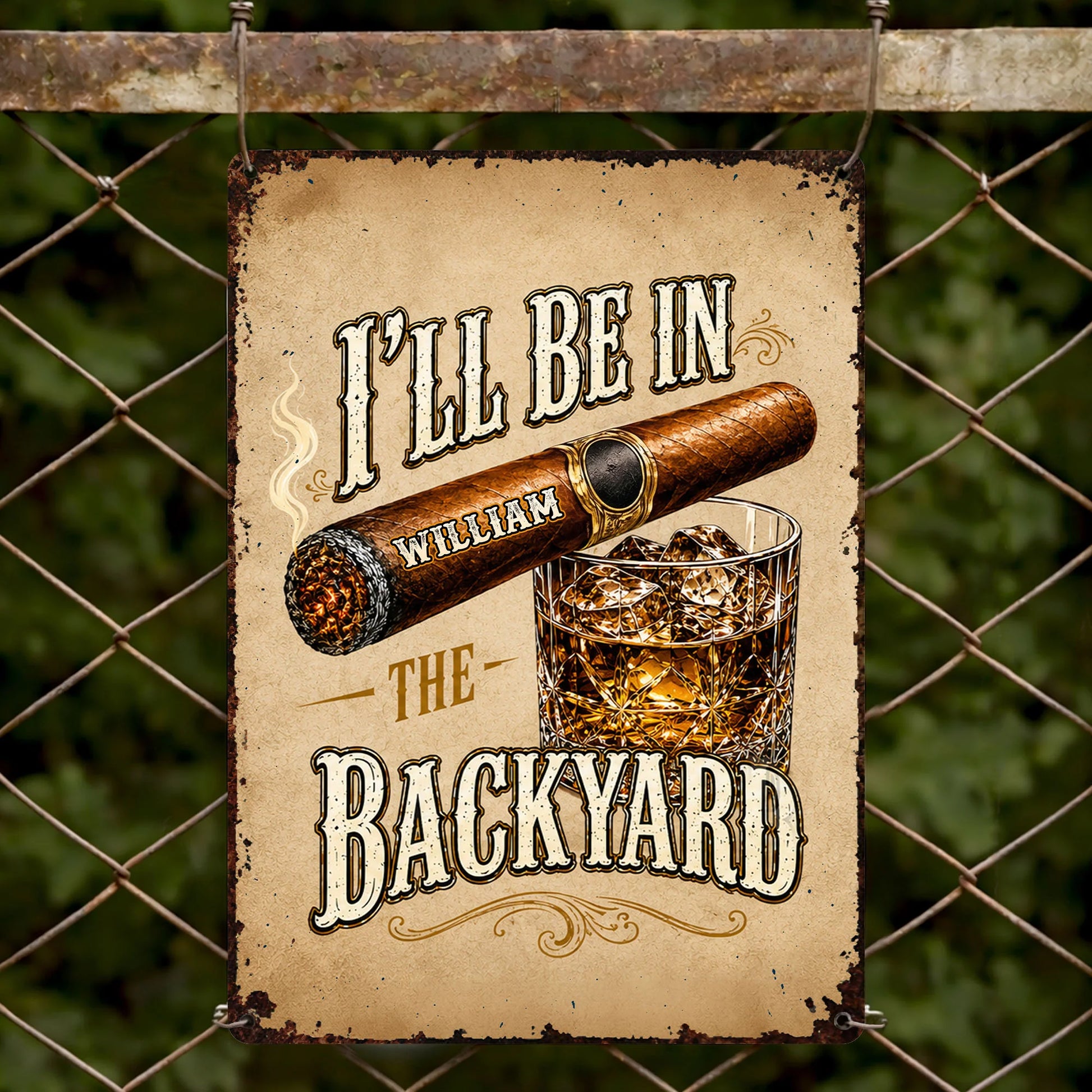Metal Sign gift-ready design for Dad
