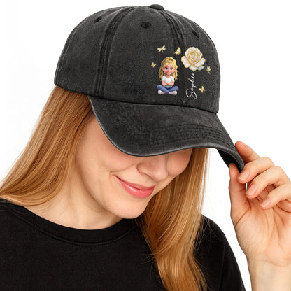 Celebrate Your Unique Bond, Girl And Rose Themed Cap