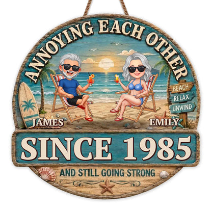 Custom Anniversary Wood Sign for Couples with personalized design details for meaningful gifting image 7