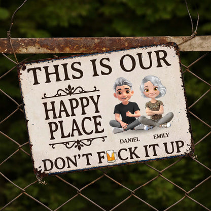 Metal Sign gift-ready design for Couples