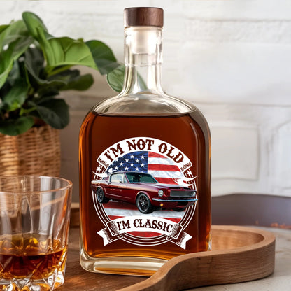 This Is How I Roll Personalized Car Whiskey Bottle - Custom Classic Car Lover Gift
