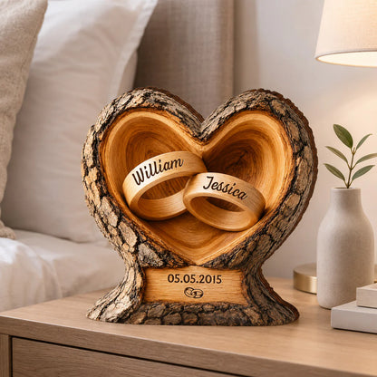 Custom Couple Wooden Plaque for Couples with personalized design details for meaningful gifting image 6