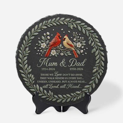 Those We Love Don't Go Away Memorial Garden Stone - Personalized Remembrance Keepsake