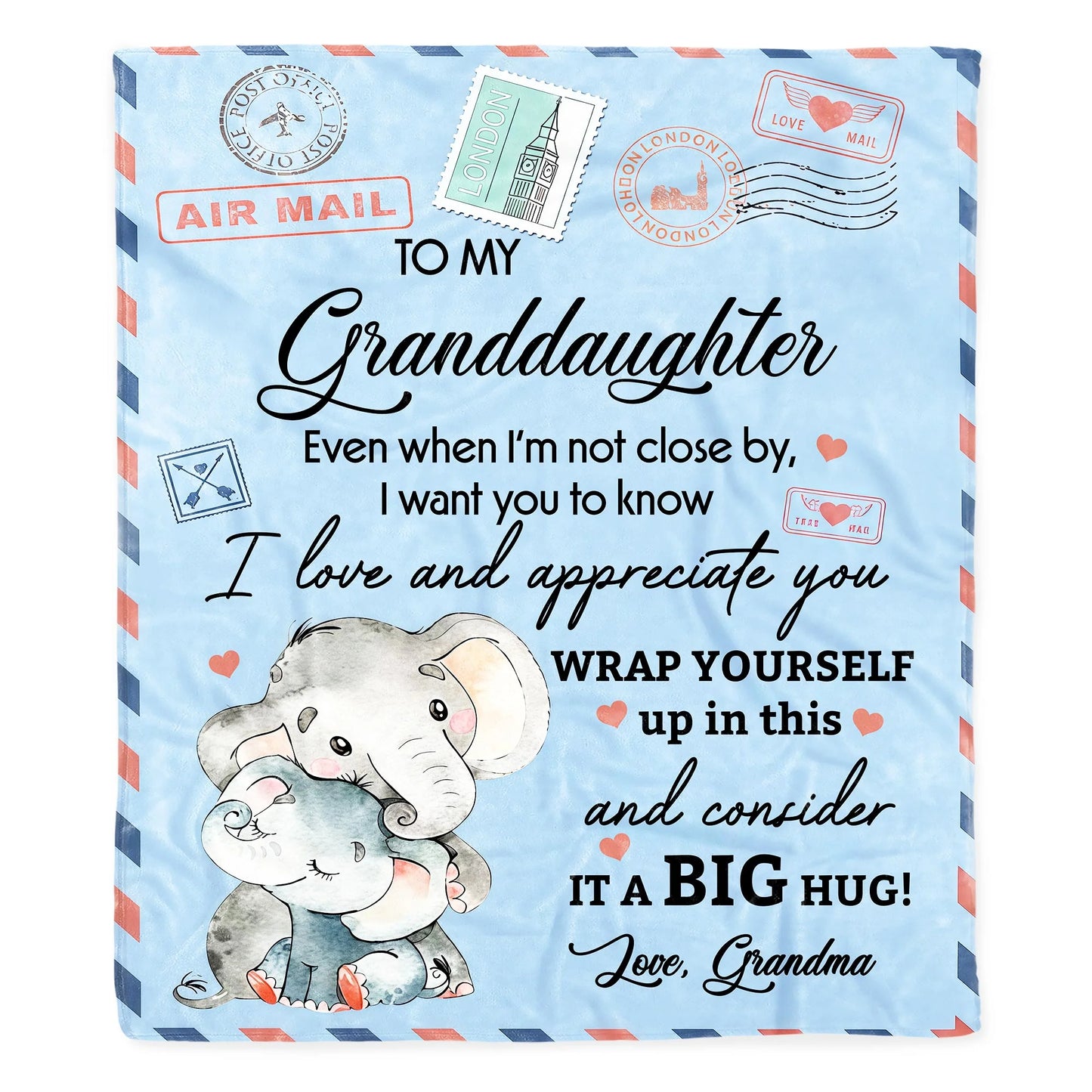 Blanket gift-ready design for Daughter/Granddaughter