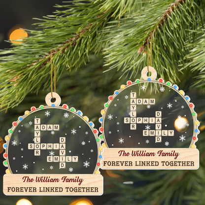 Forever Linked Together, Colorful Lights And Snowflakes