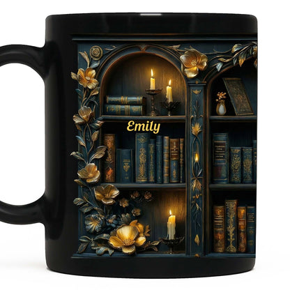 Enjoy Cozy Moments With Floral and Candle Bookshelf Design
