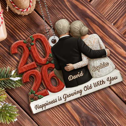 Happiness Is Growing Old With You, Elderly Couple