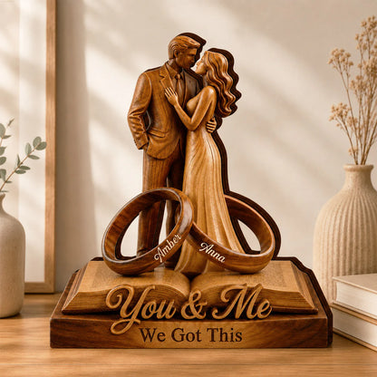 Custom Couple Anniversary Plaque personalization view for Wife