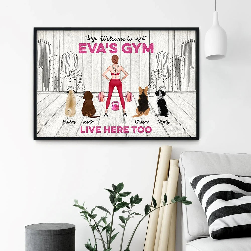 Welcome To Gym Personalized Canvas / Poster - Custom Wall Art Gift for Fitness Lovers