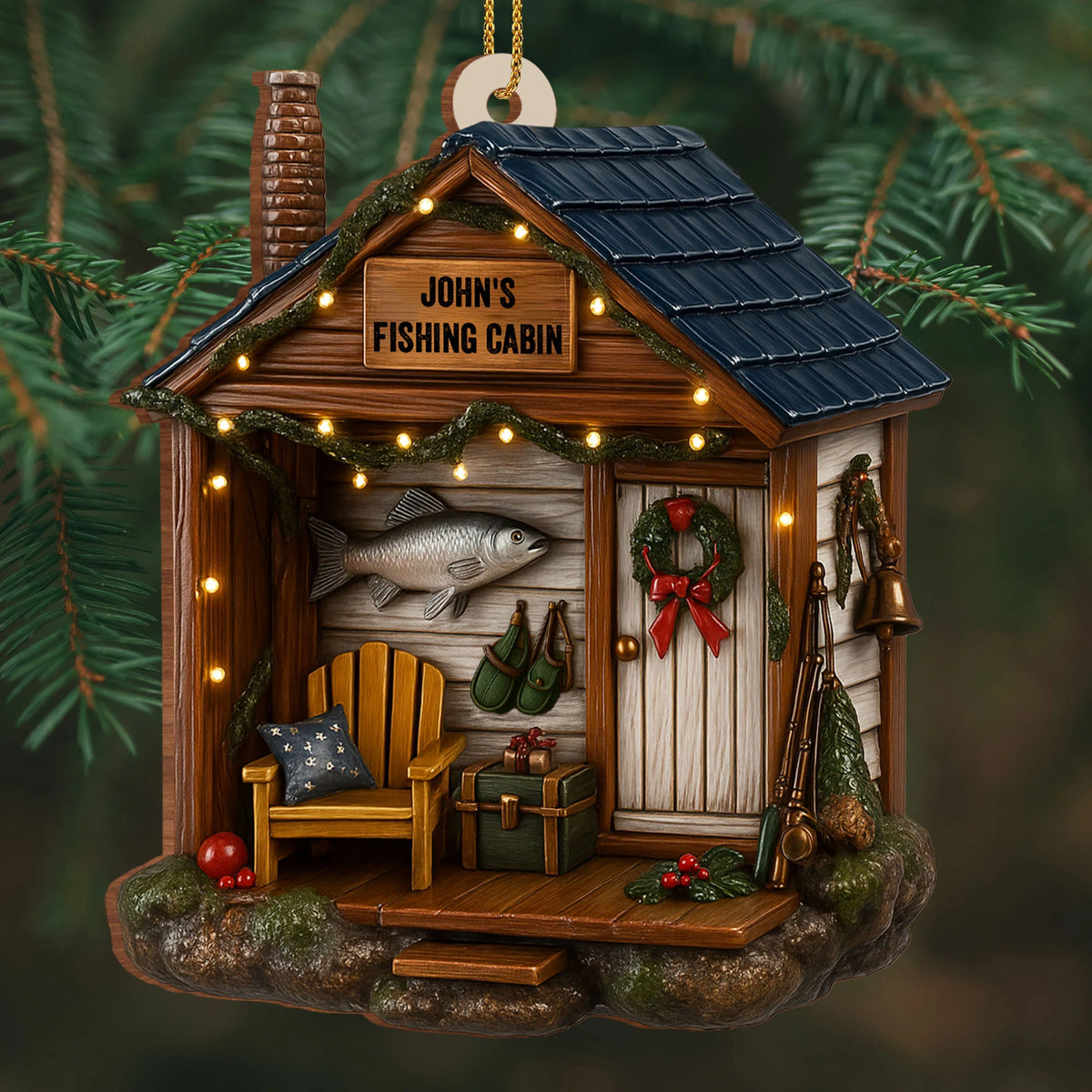 Celebration Cabin With Festive Fishing Theme