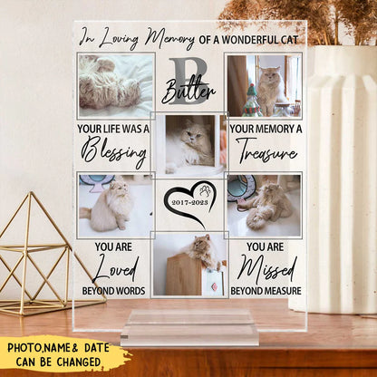 Custom Pet Memorial Plaque personalization view for Dog Lovers