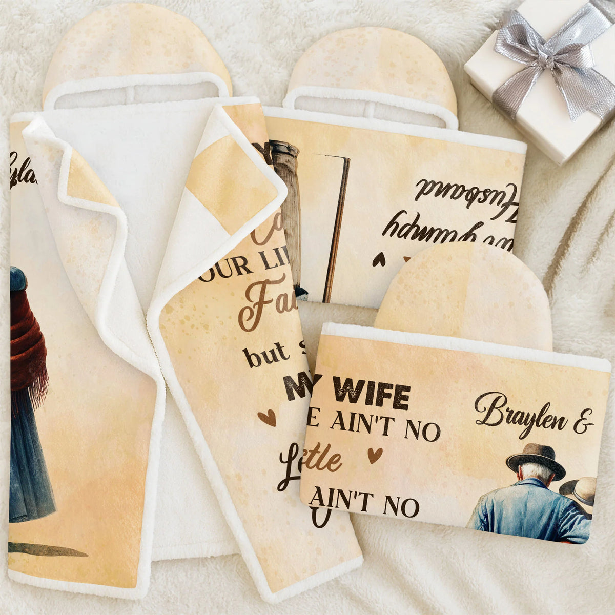 To My Wife, My Queen Forever, Elderly Couple Design